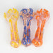 4.5" Gold fumed glass hand pipe pack of 2 Glass Bongzie Smokes