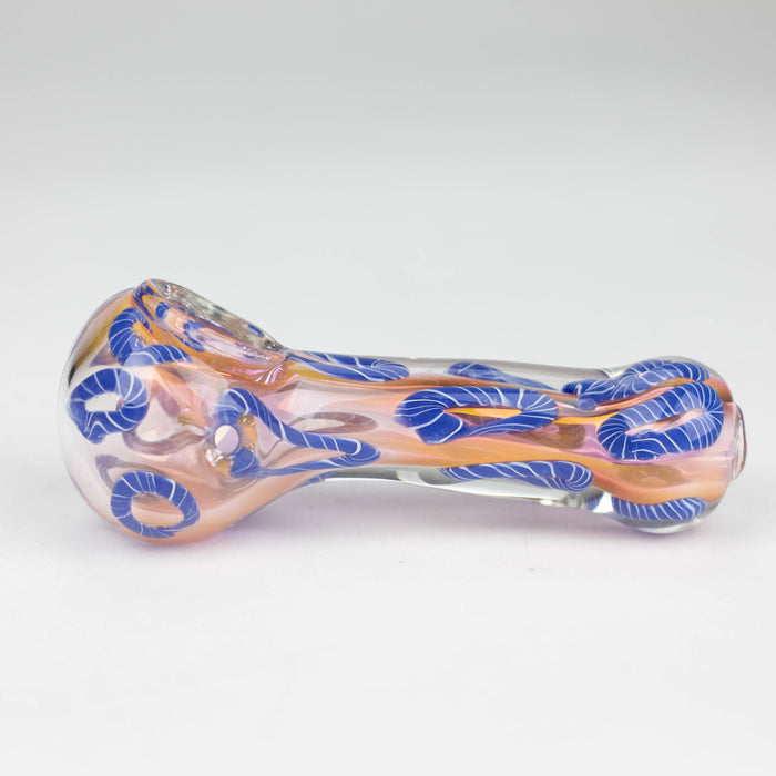 4.5" Gold fumed glass hand pipe pack of 2 Glass Bongzie Smokes