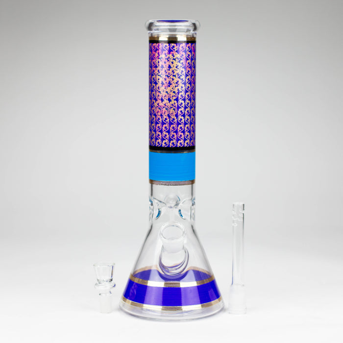 12" Royal conical glass water bong Beaker Bong Bongzie Smokes
