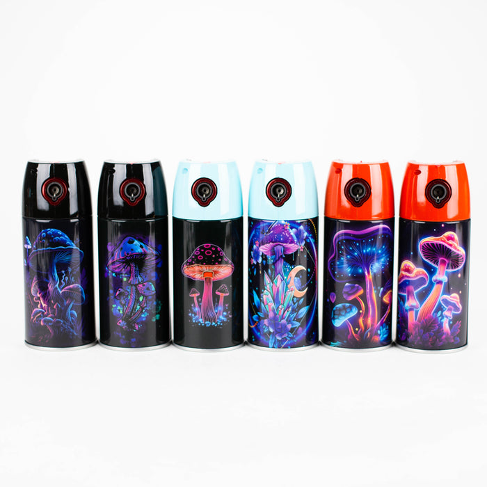 Click It | 2-IN-1 Spray Shape Single torch lighter with Stash can Lighters Canadian Distributor Mushroom