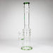 H2O | 18" 7mm glass bong with double layer honeycomb [H2O-5015] Bongs Canadian Distributor