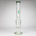 H2O | 18" 7mm glass bong with double layer honeycomb [H2O-5015] Bongs Canadian Distributor