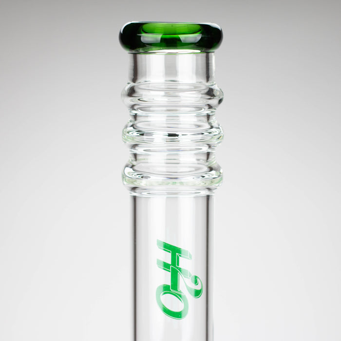 H2O | 18" 7mm glass bong with double layer honeycomb [H2O-5015] Bongs Canadian Distributor