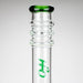 H2O | 18" 7mm glass bong with double layer honeycomb [H2O-5015] Bongs Canadian Distributor