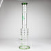 H2O | 18" 7mm glass bong with double layer honeycomb [H2O-5015] Bongs Canadian Distributor