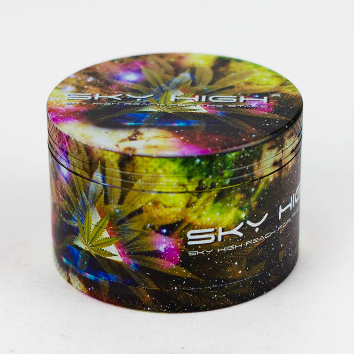 2.5" Metal Grinder 4 Layers with Astronaut Design Box of 6 Herb Grinder 777 Smoke