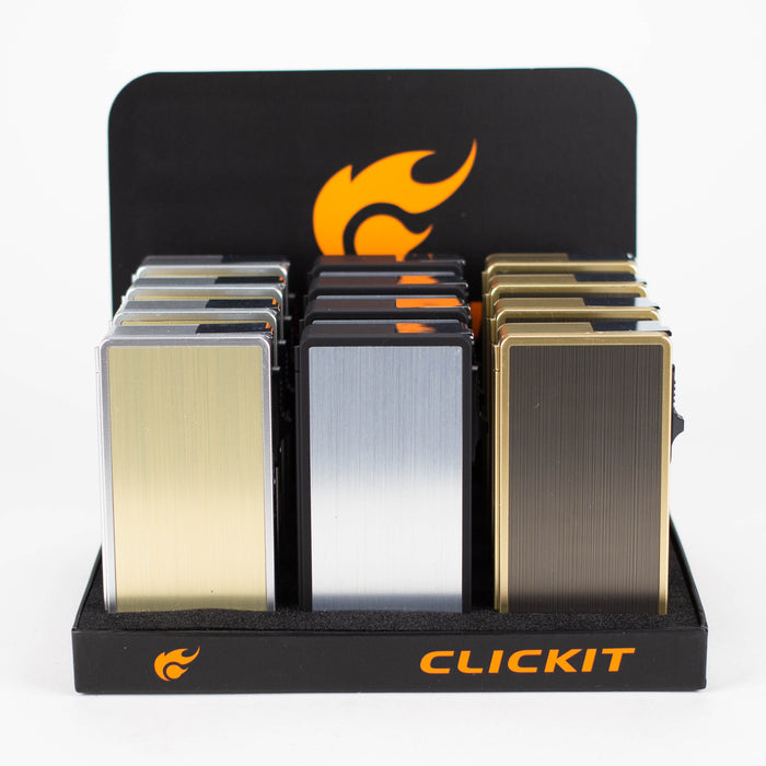 Click It | Single flame Torch with storage[GH-5834] Lighters Canadian Distributor