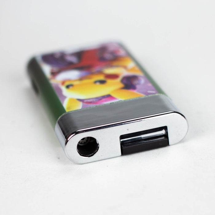 pokemon vape battery Fancy Metal Torch Lighter With Cartoon Design Assorted color Box of 10 — One Wholesale