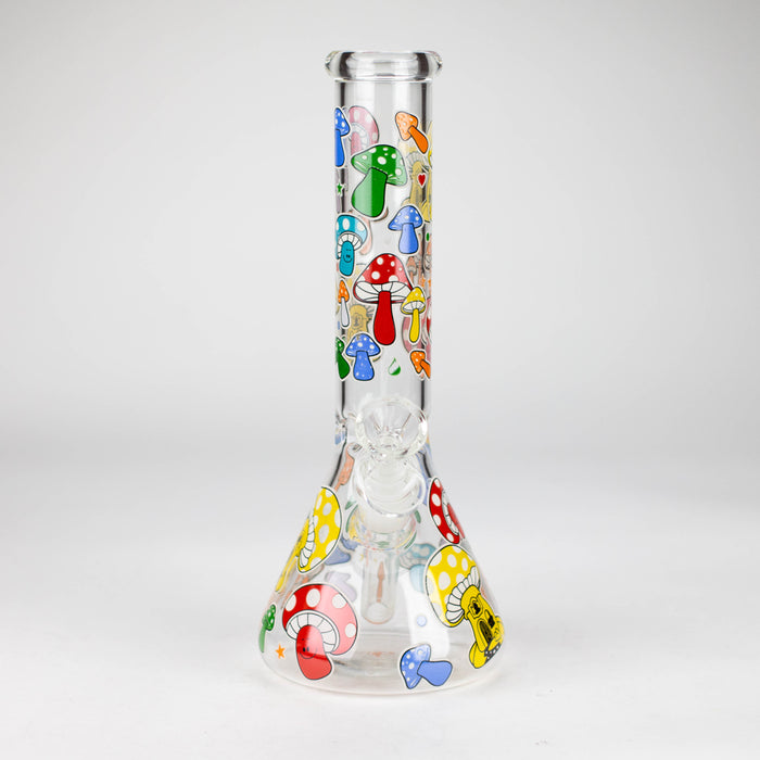 Z10" Glass Bong With Cartoon Design Glass Bong 777 Smoke