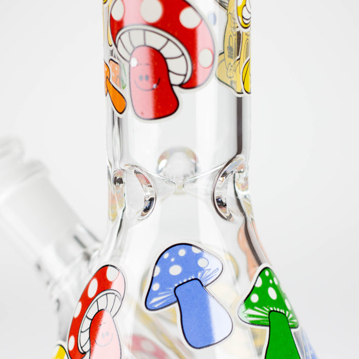 Z10" Glass Bong With Cartoon Design Glass Bong 777 Smoke