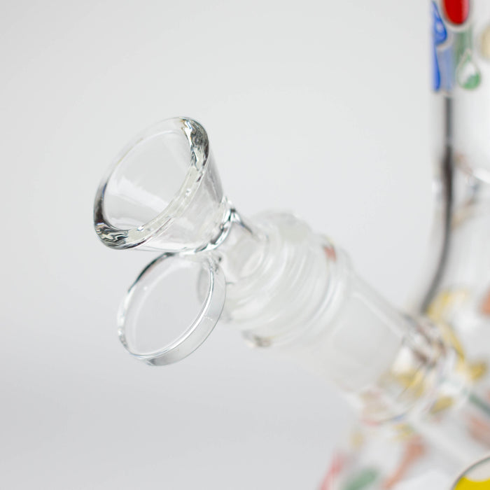 Z10" Glass Bong With Cartoon Design Glass Bong 777 Smoke