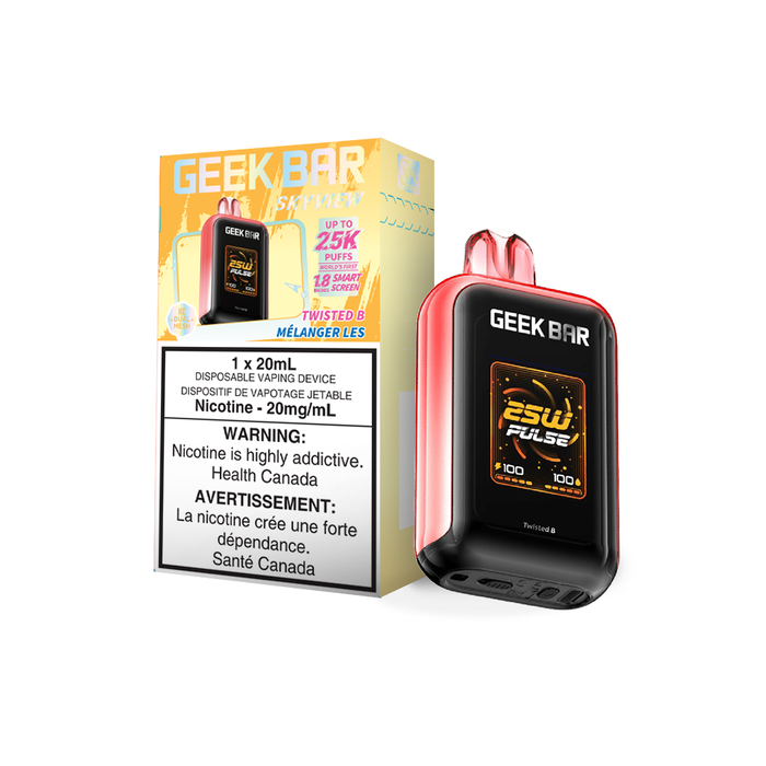 [ON] GEEK BAR | Skyview 25K Puffs Box of 5 Ontario Excise Tax TJ VAPE Twisted B