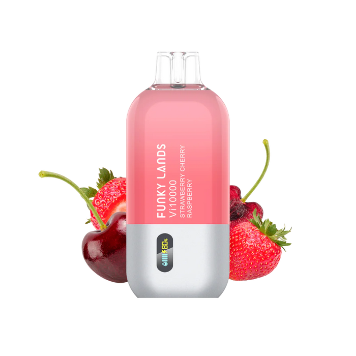 [ON] FUNKY LANDS | Vi10000 puffs Ontario Excise Tax TJ VAPE Strawberry Cherry Raspberry