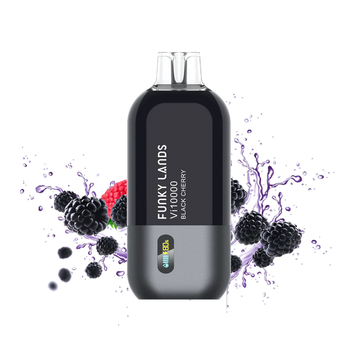 [ON] FUNKY LANDS | Vi10000 puffs Ontario Excise Tax TJ VAPE Black Cherry