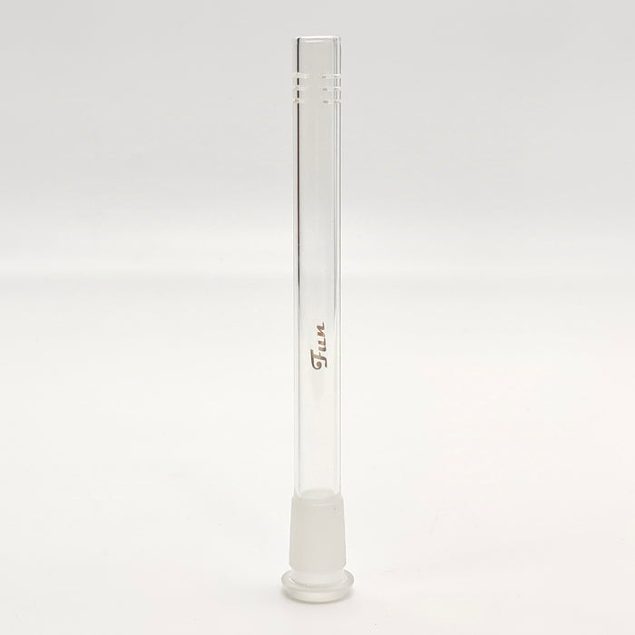 Fortune | Gold Fun Logo Downstems 18mm to 14mm fit Open-Ended Downstem · Bowlstem Fortune 7"
