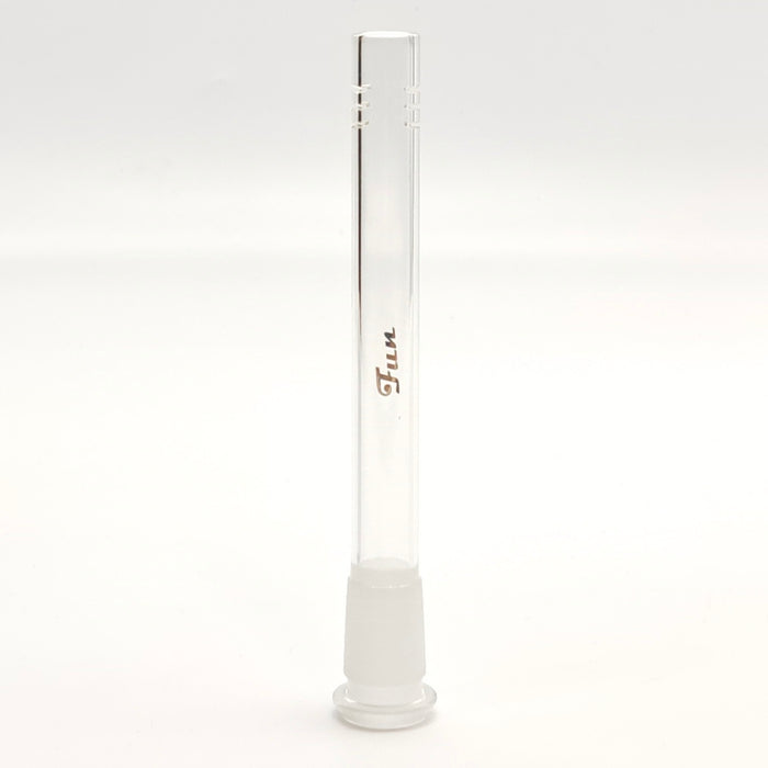 Fortune | Gold Fun Logo Downstems 18mm to 14mm fit Open-Ended Downstem · Bowlstem Fortune 6"
