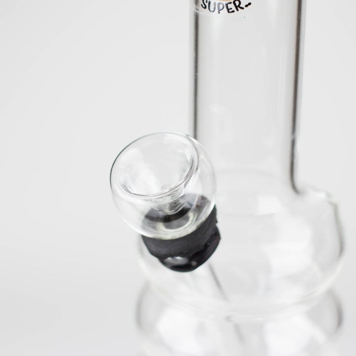 6" Clear Glass water pipe-Sticker Other Shaped Bong Bongzie Smokes