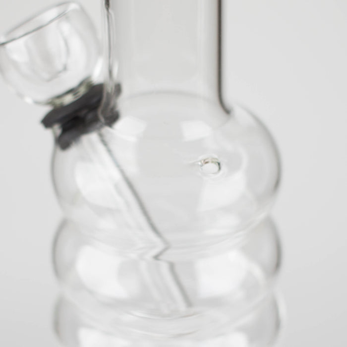 6" Clear Glass water pipe-Sticker Other Shaped Bong Bongzie Smokes