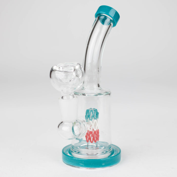 6" bent neck glass bong with diffuser-Assorted Other Shaped Bong Bongzie Smokes