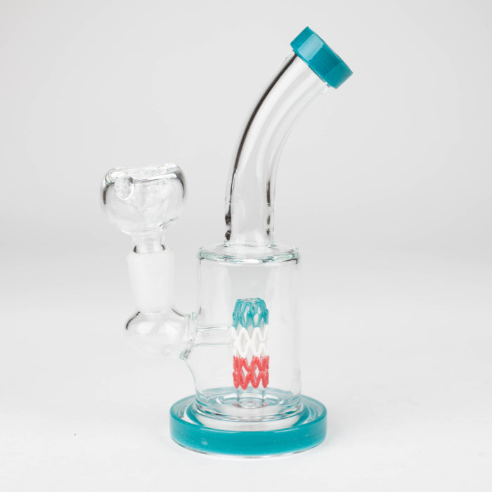 6" bent neck glass bong with diffuser-Assorted Other Shaped Bong Bongzie Smokes