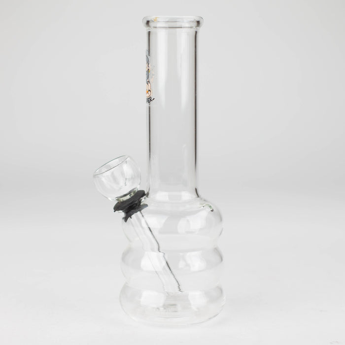 6" Clear Glass water pipe-Sticker Other Shaped Bong Bongzie Smokes