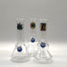 Stamped Glass Water Pipe 6" - Assorted Designs Glass Bong NIBO Distribution