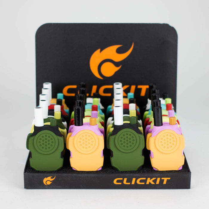 Click It | Walkie Talkie Shape Single torch [GH-5270] - Display of 20 Torch Canadian Distributor