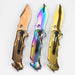 Metallic Elegance Foldable Pocket Knife Folding Knife JJ Distribution