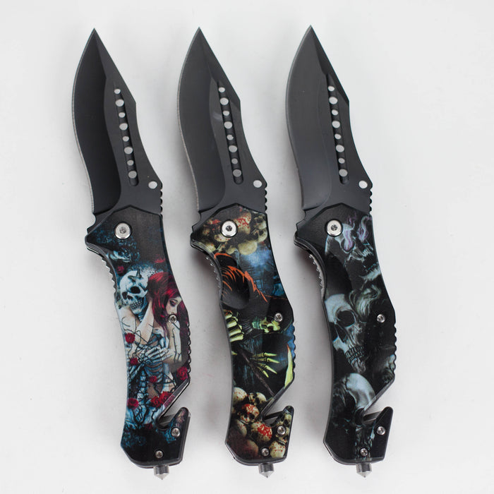 ShadowSkull Foldable Pocket Knife Folding Knife JJ Distribution
