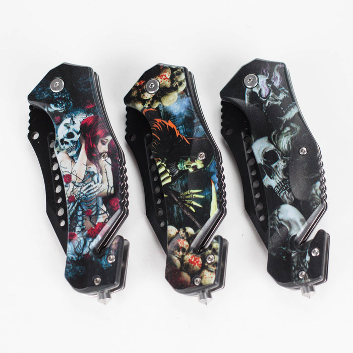 ShadowSkull Foldable Pocket Knife Folding Knife JJ Distribution
