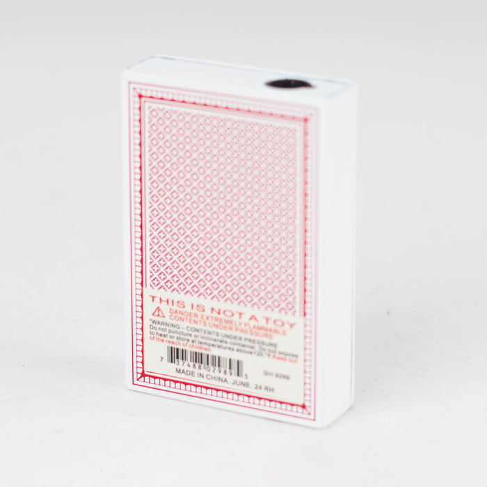 Click It | Single Flame Sliding Porker Card Shape Lighter [GH-9289] - Display of 20 Torch Canadian Distributor