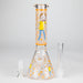 8" Glow In The Dark 4mm glass bong Glass Bong Super Supplys Inc