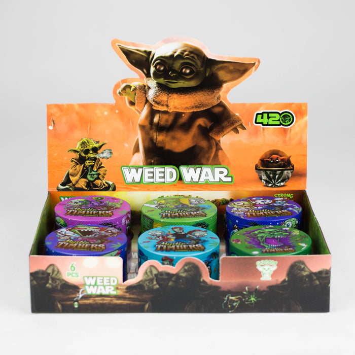 63*42mm 4 Layes MT Design Metal Grinder Box of 6 Display Pack Super Supplys Inc