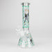 8" Glow In The Dark 4mm glass bong Glass Bong Super Supplys Inc 5 (Green)