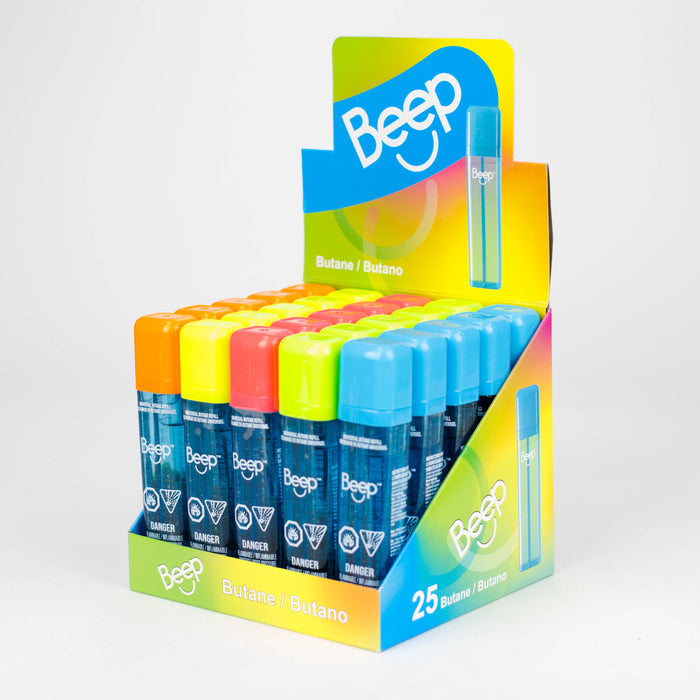 Beep | Universal Butane 16ml box of 25 Lighters ONE
