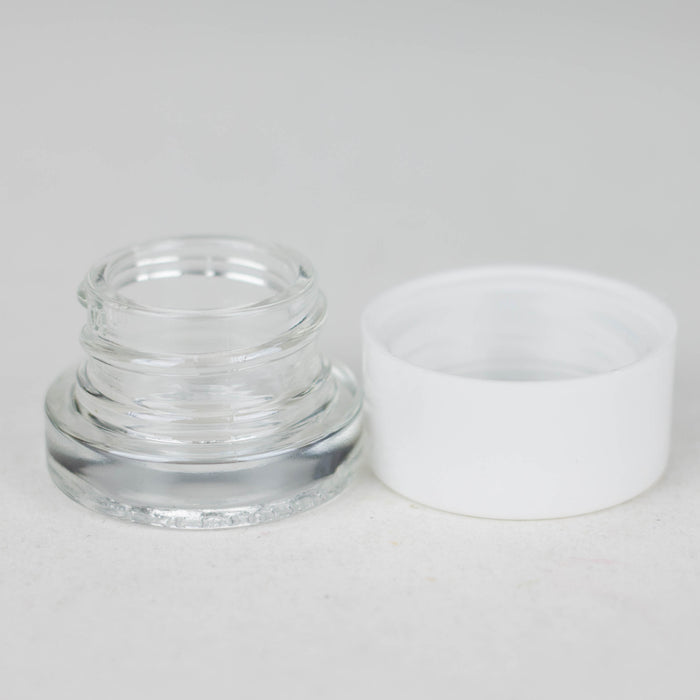 5g Shoulderless concentrate glass jar with lid Case of 56 Storage JC Novelty & Design