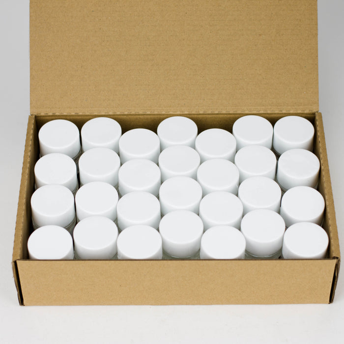 5g Shoulderless concentrate glass jar with lid Case of 56 Storage JC Novelty & Design