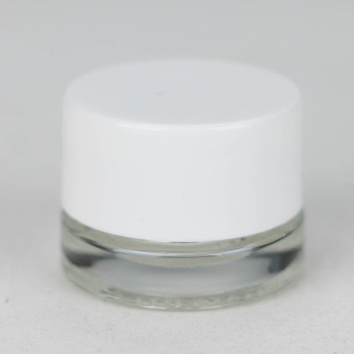 5g Shoulderless concentrate glass jar with lid Case of 56 Storage JC Novelty & Design