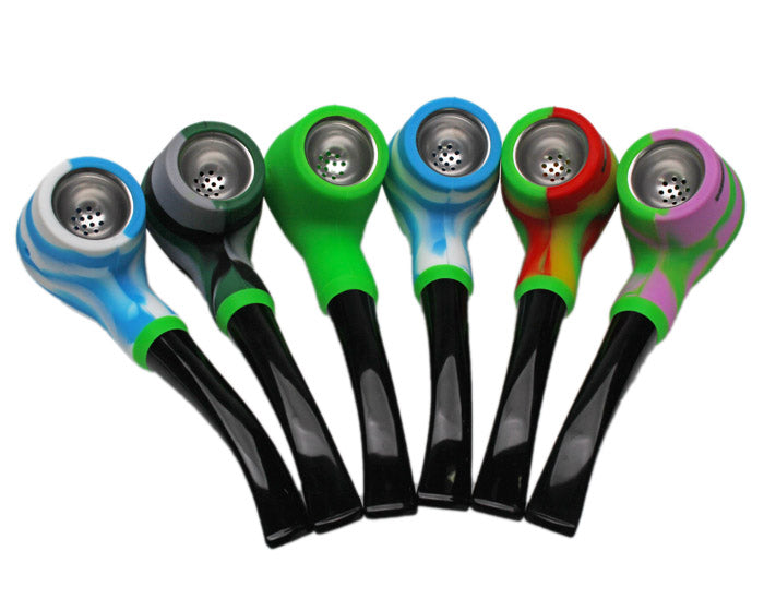 Dabware | Silicone Pipe Platinum Sherlock Silicone Hand Pipe Maq Distributors