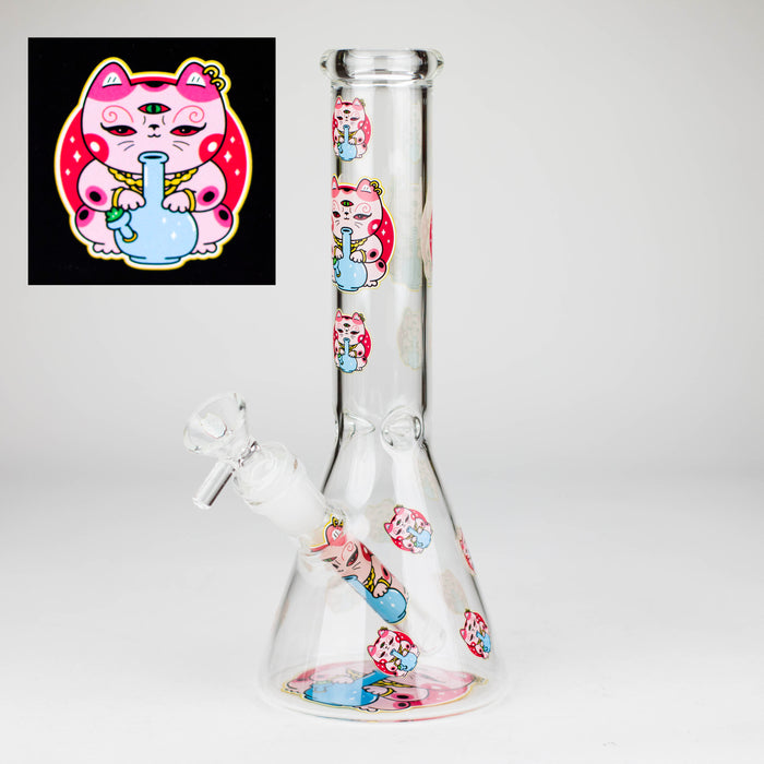 10″ Design Exclusive License Glass Bong Beaker Bong-Box of 20 [DCK014-COMBO D] Bongs Canadian Distributor