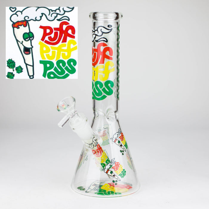 10″ Design Exclusive License Glass Bong Beaker Bong-Box of 20 [DCK014-COMBO D] Bongs Canadian Distributor