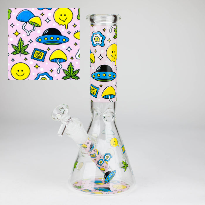 10″ Design Exclusive License Glass Bong Beaker Bong-Box of 20 [DCK014-COMBO D] Bongs Canadian Distributor