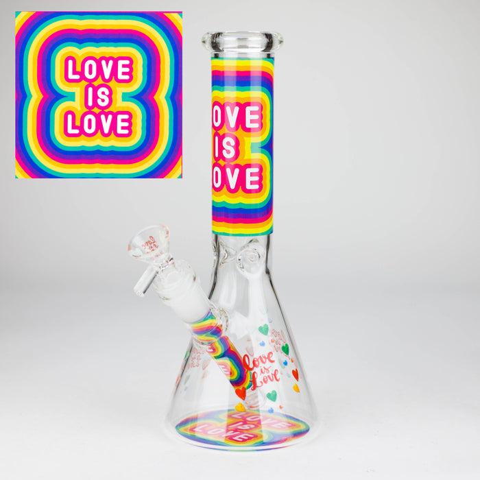 10″ Design Exclusive License Glass Bong Beaker Bong-Box of 20 [DCK014-COMBO D] Bongs Canadian Distributor