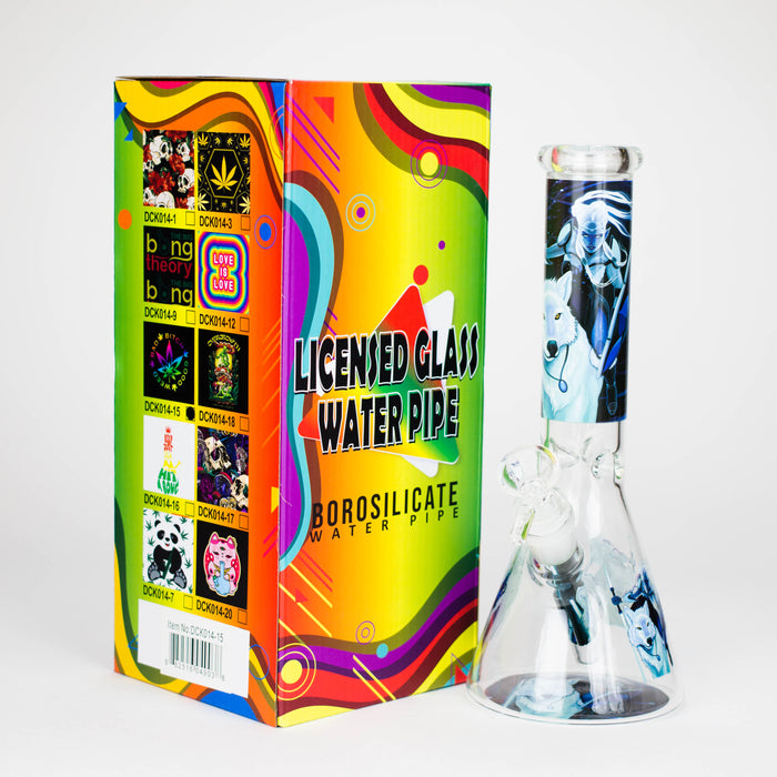 10″ Design Exclusive License Glass Bong Beaker Bong-Box of 20 [DCK014-COMBO D] Bongs Canadian Distributor