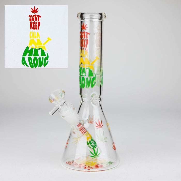 10″ Design Exclusive License Glass Bong Beaker Bong-Box of 20 [DCK014-COMBO D] Bongs Canadian Distributor