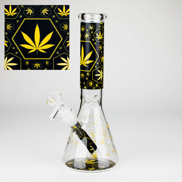 10″ Design Exclusive License Glass Bong Beaker Bong-Box of 20 [DCK014-COMBO D] Bongs Canadian Distributor
