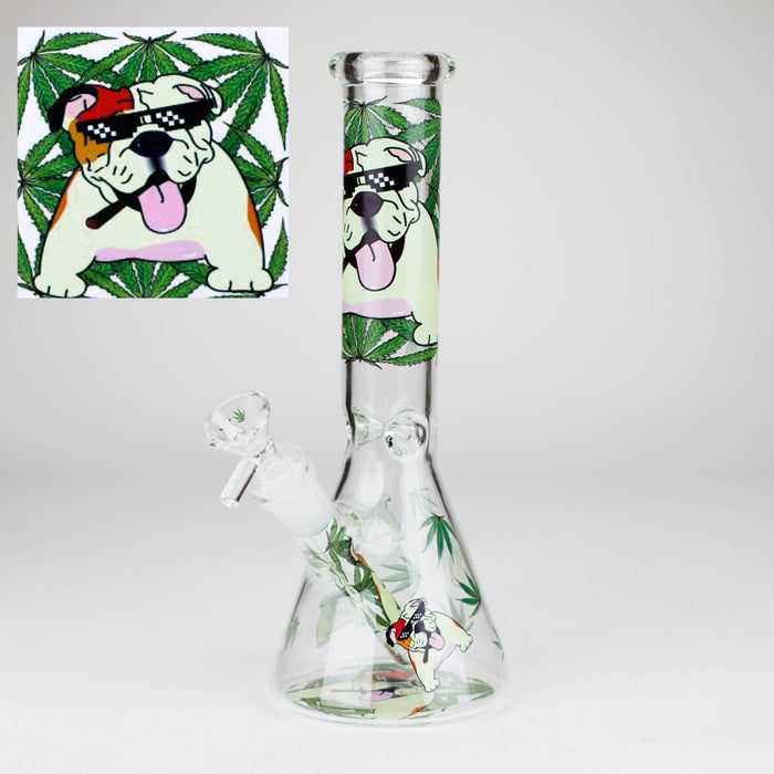 10″ Design Exclusive License Glass Bong Beaker Bong-Box of 20 [DCK014-COMBO D] Bongs Canadian Distributor