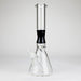14" Beaker Base Glass Bong [C1034-CC268] Glass Bong Canadian Distributor Black