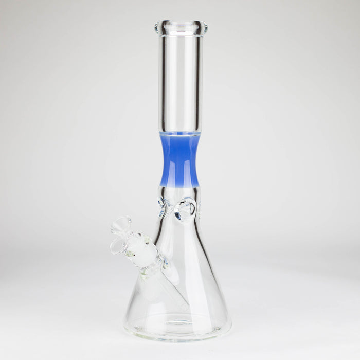14" Beaker Base Glass Bong [C1034-CC268] Glass Bong Canadian Distributor Jade Blue