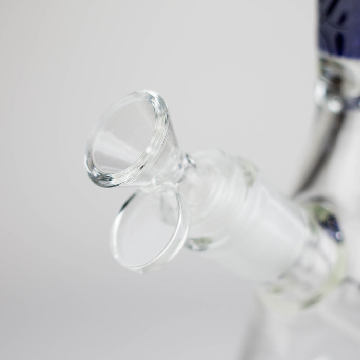 14" High Quality engraved Beaker Glass Bong [C2664-3] Glass Bong Canadian Distributor